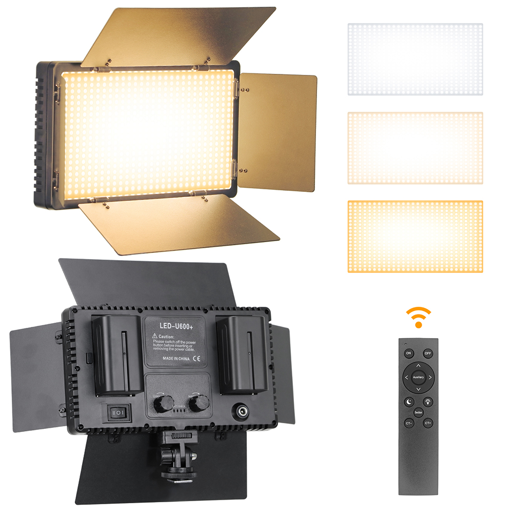 Video Light Panel Led - U800 600 LED 비디오 패널 라이트