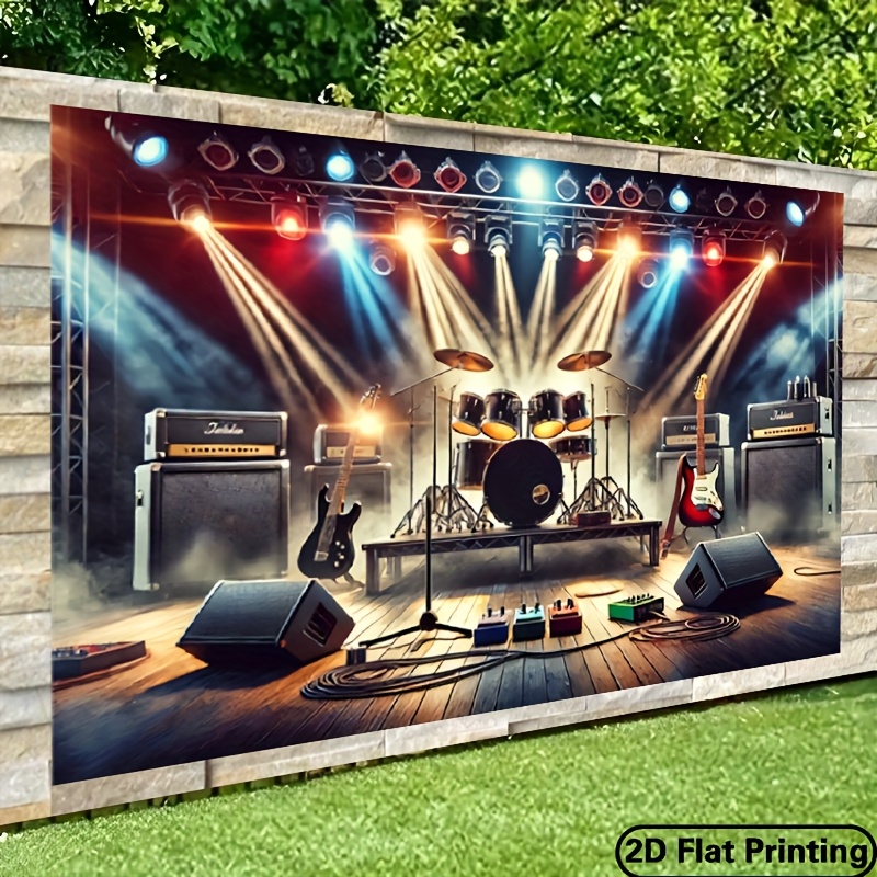Photography Lighting And Backdrop - 2D 평면 알파벳 스트링 조명 배경