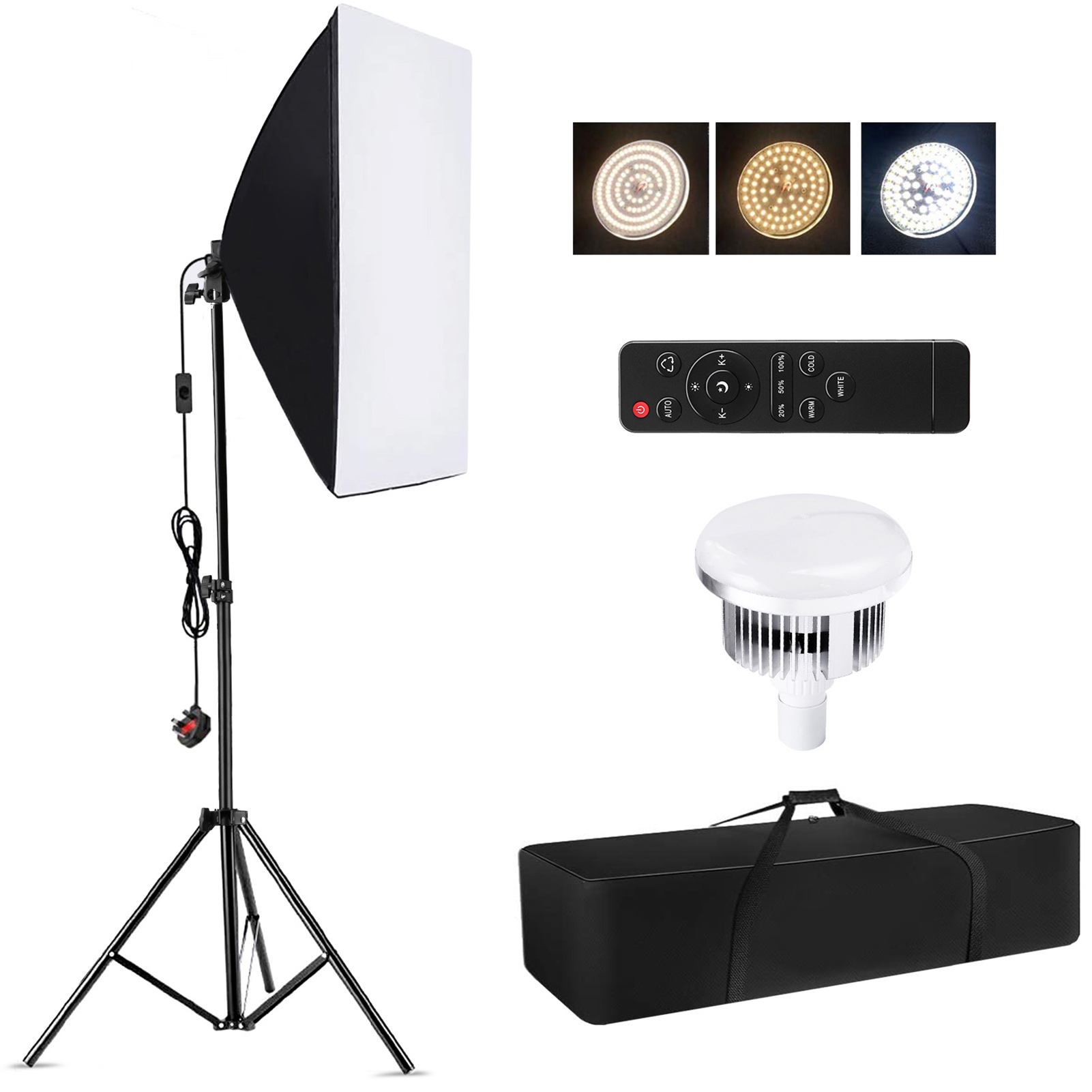 Photography Lighting Softbox - Camnoon Studio 사진 조명 키트 소프트박스