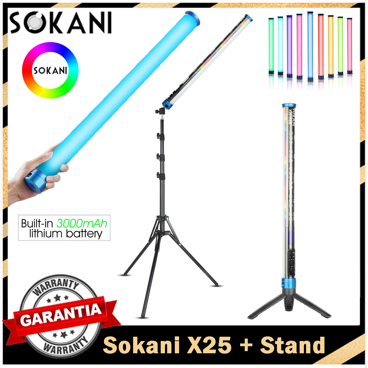 Photography Lighting App - Sokani X25 RGB LED 비디오 라이트