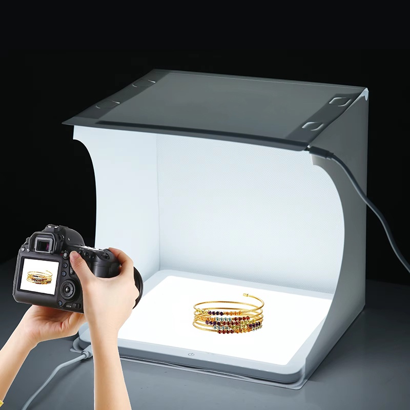 Photography Lighting And Backdrop - 20cm 휴대용 포토박스 사진 촬영 접이식