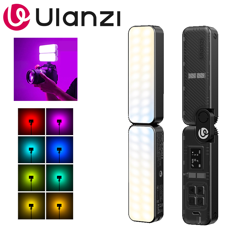 Video Light Panel Led - 울란지 FOLD8 접이식 포켓 라이트 2-in-1