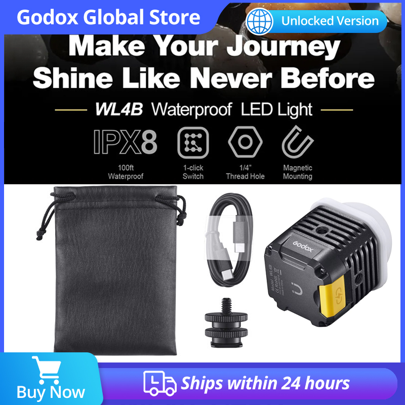 Photography Lighting App - Godox WL4B 5600K 방수 LED 조명