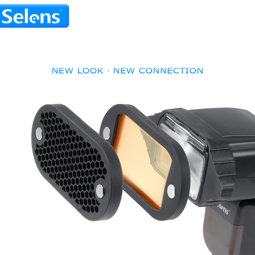 Selens 7 컬러 필터 벌집 그리드 라이트 스피어  - Snoot Flash Modifier 리뷰 및 가격