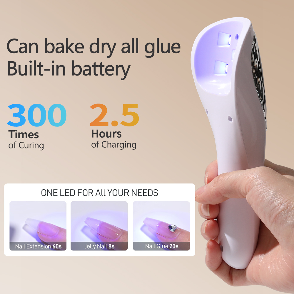 손톱 건조용 휴대용 UV LED 램프, 충전식 미니 매 - Photography Lighting Gels 리뷰 및 가격
