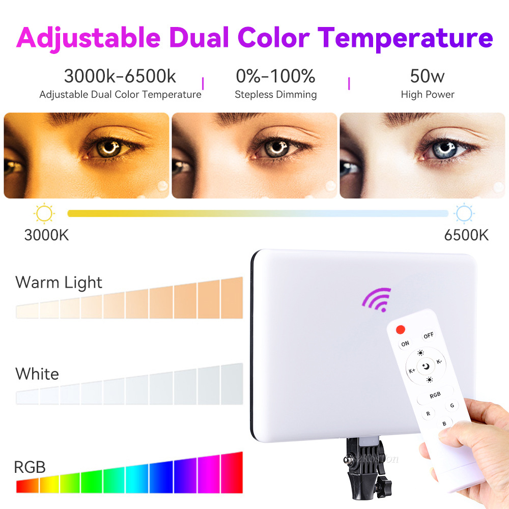 RGB 14'' LED 비디오 라이트 원격 제어 사진  - Video Light Panel Led 리뷰 및 가격
