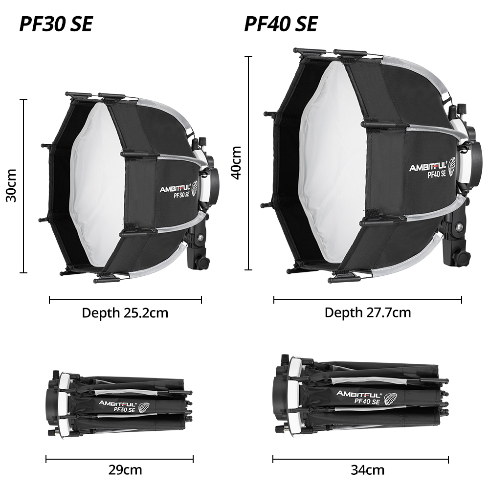 AMBITFUL PF30/PF40 30cm/40cm 미 - Photography Lighting Softbox 리뷰 및 가격