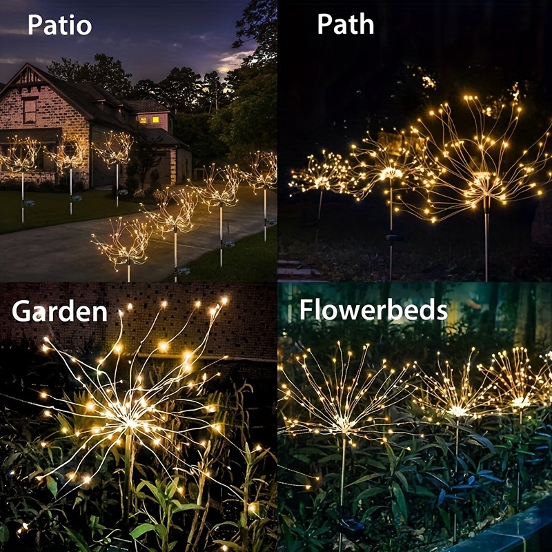 1 팩 태양 요정 조명, 방수 야외 불꽃 놀이 조명,  - Flower Photography Led Lighting Pack 리뷰 및 가격