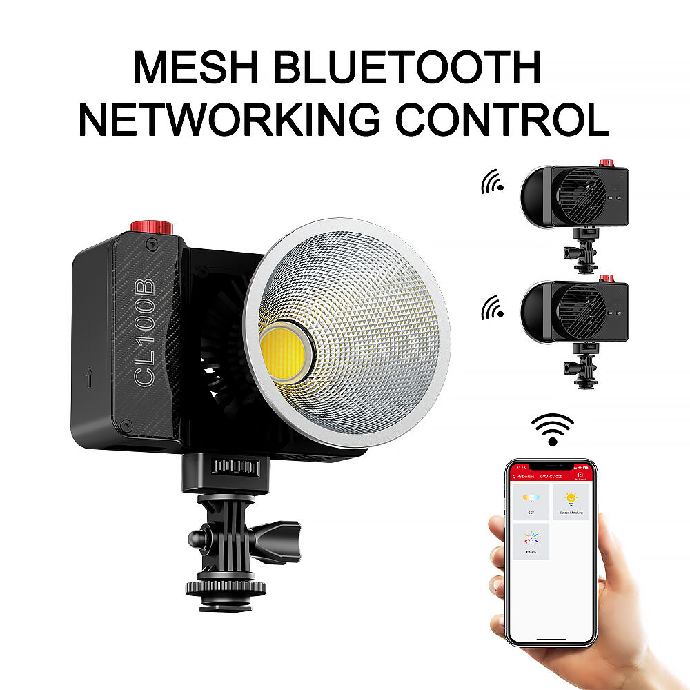 GVM CL100B 휴대용 바이컬러 LED 모노라이트  - Photography Lighting App 리뷰 및 가격