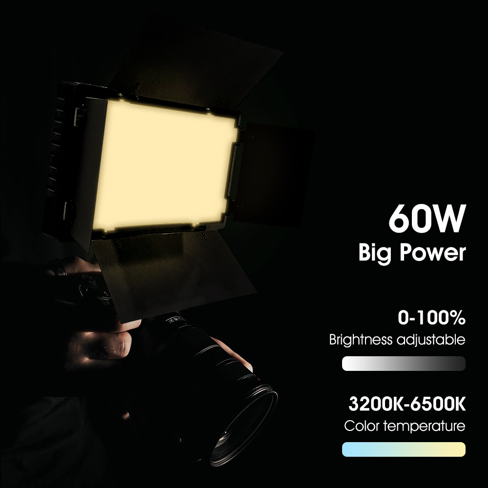 휴대용 비디오 조명 DS60BI 사진 촬영 셀카 조명  - Video Light Panel Led 리뷰 및 가격