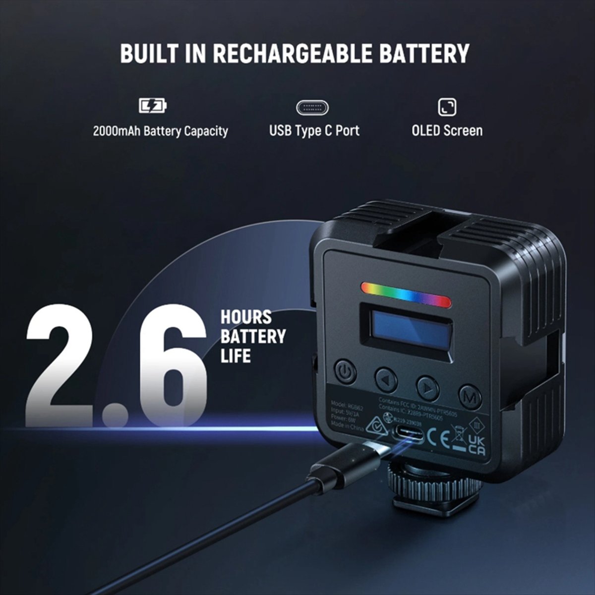 탁상용 삼각대 스탠드가 있는 최고급 자석식 RGB 비디 - Photography Lighting App 리뷰 및 가격
