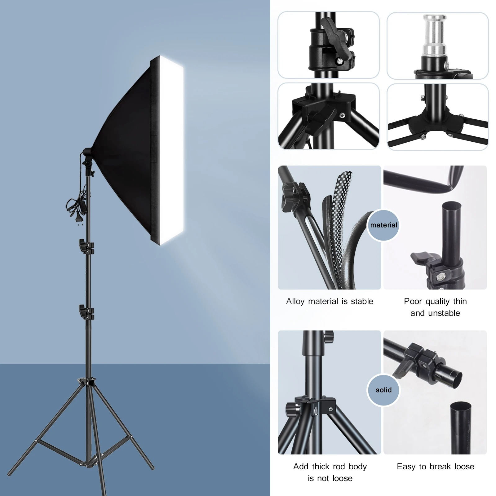 전문 사진 소프트박스 조명 소프트 박스 삼각대 포함 E - Photography Lighting Softbox 리뷰 및 가격