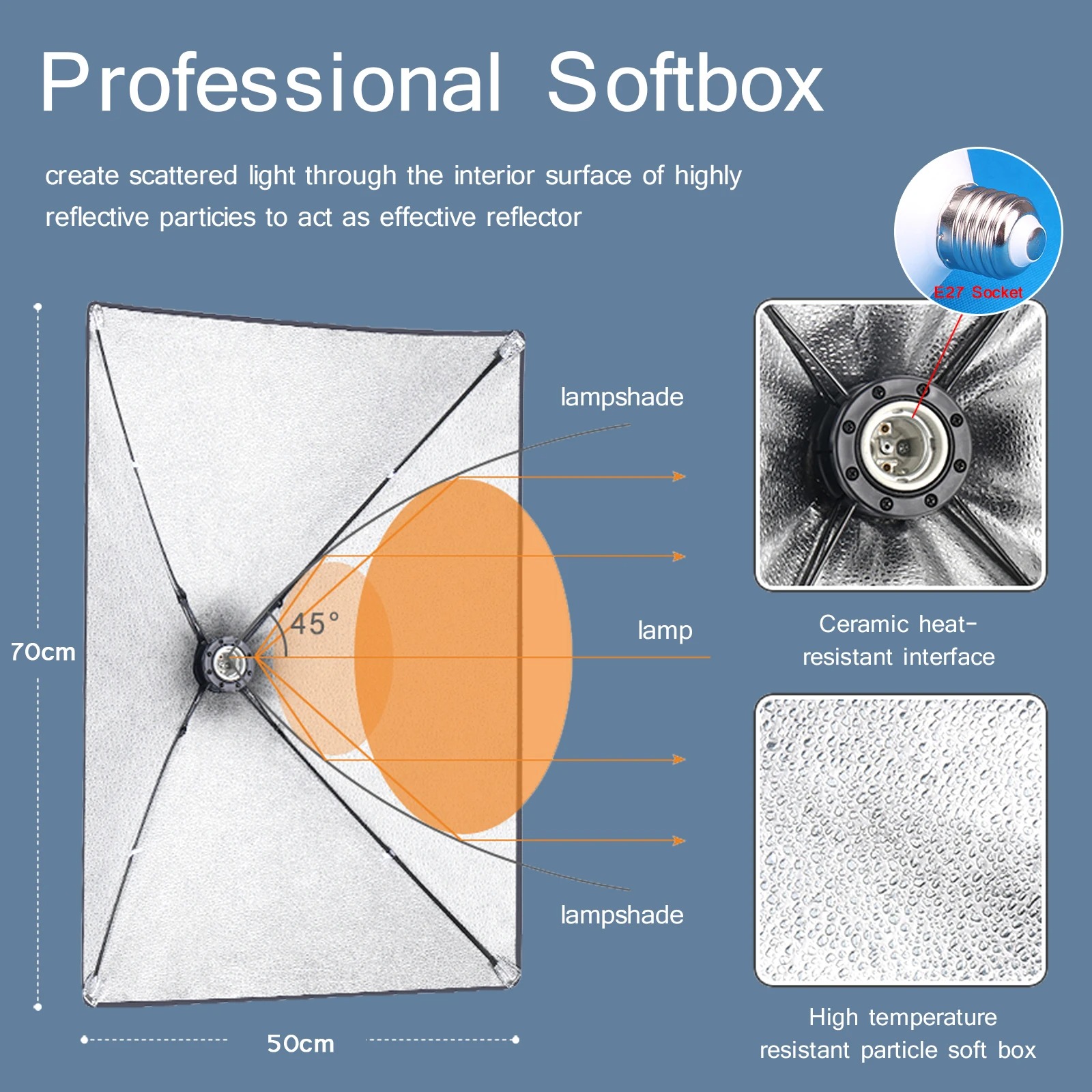 전문 사진 소프트박스 조명 소프트 박스 삼각대 포함 E - Photography Lighting Softbox 리뷰 및 가격