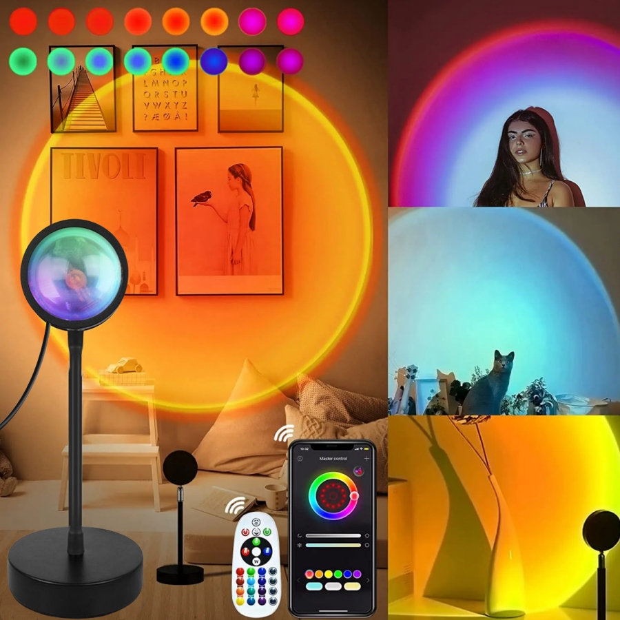 스마트 일몰 램프 Tuya LED 야간 조명 USB R - Photography Lighting App 리뷰 및 가격