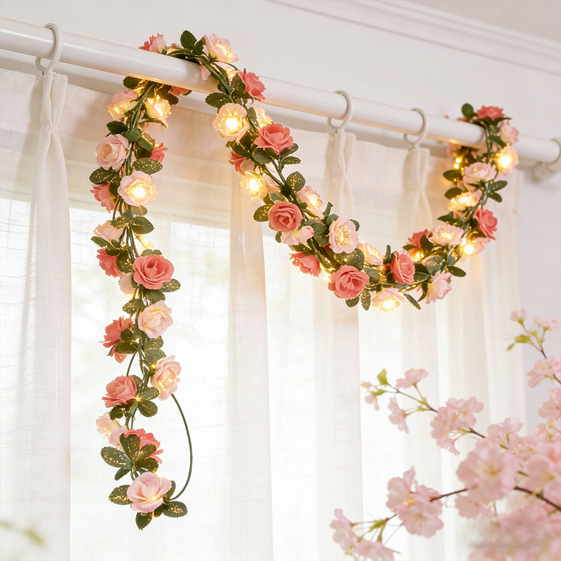 3팩 (꽃줄+LED 조명 1개) 인공 꽃줄, LED 조 - Flower Photography Led Lighting Pack 리뷰 및 가격