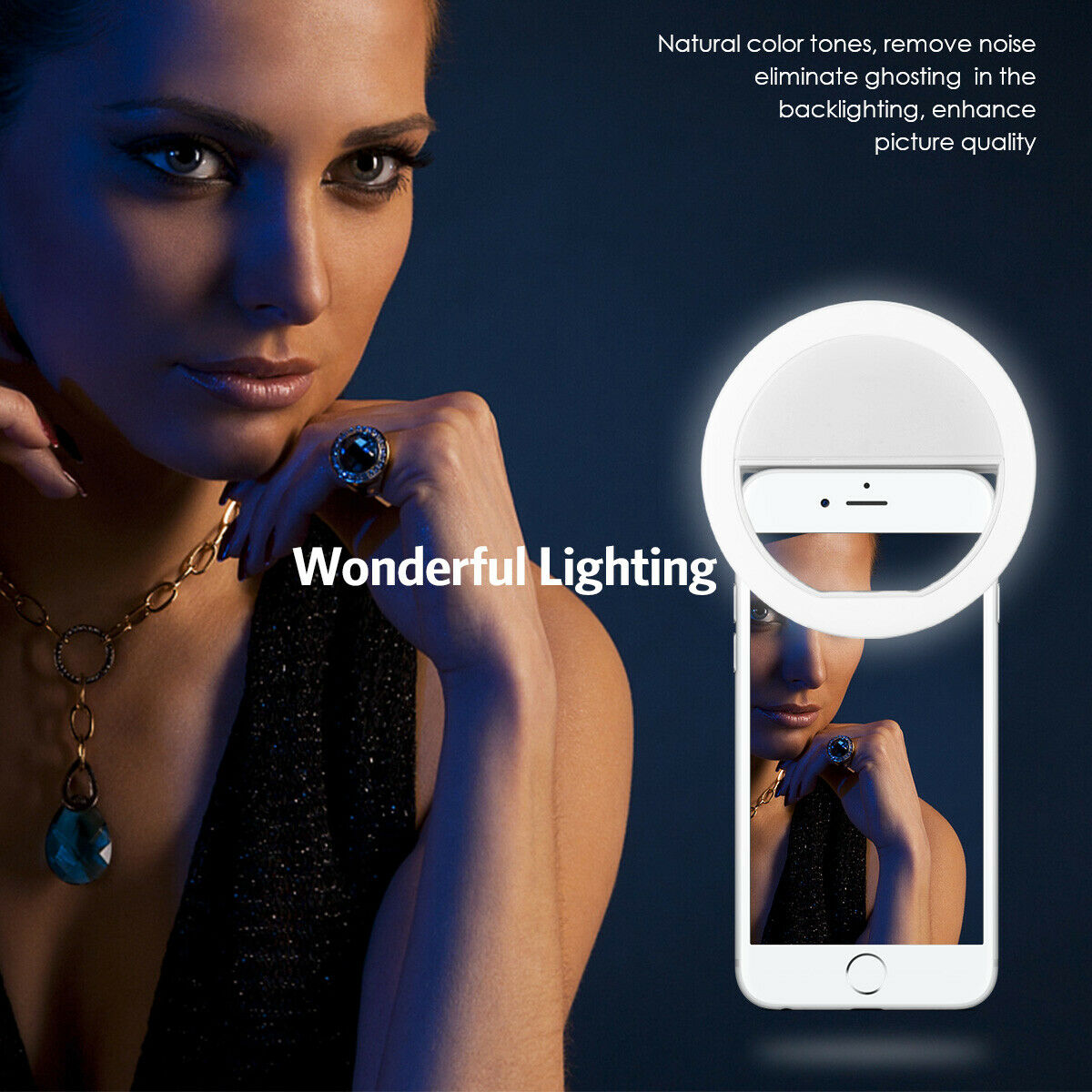 USB 충전 LED 셀카 링 라이트 모바일 폰 렌즈 L - Photography Lighting Continuous 리뷰 및 가격