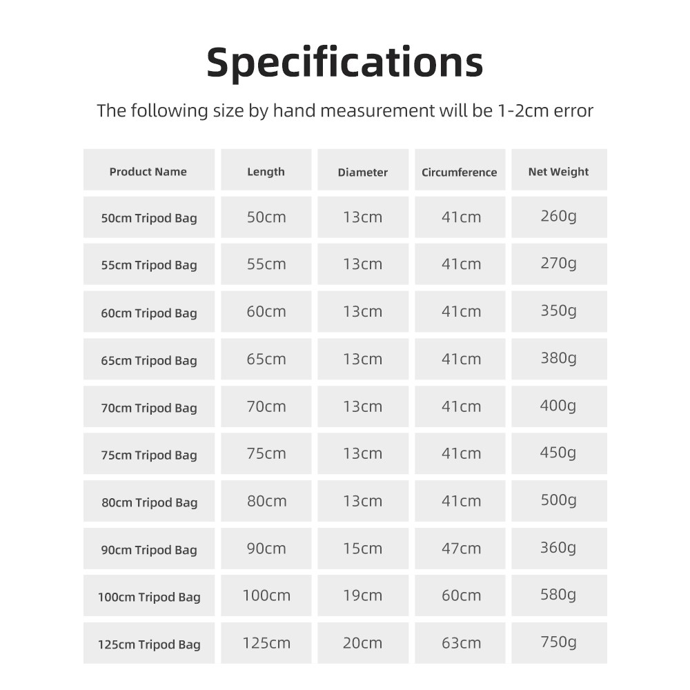 55/60/65/70/75/80/100/125cm 패딩 - Photography Lighting Equipment 리뷰 및 가격
