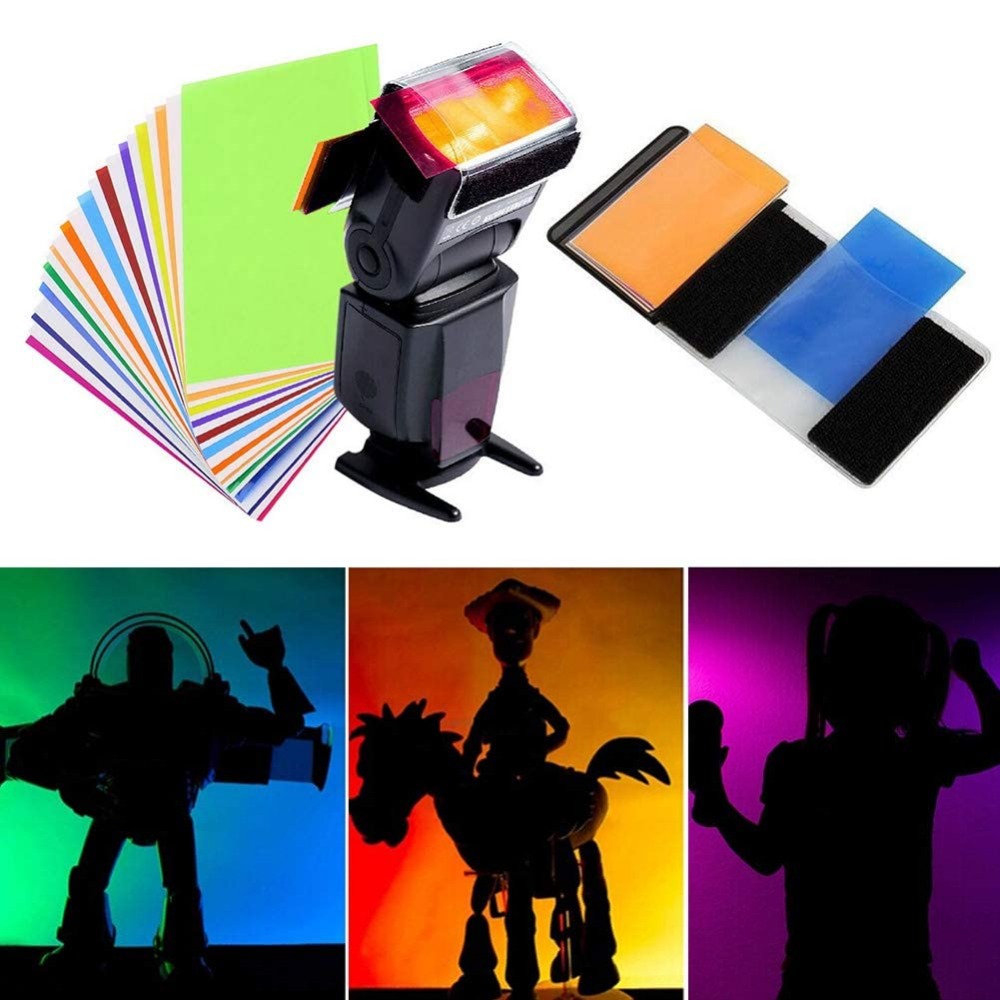 12색 카메라 플래시 젤 조명 필터 키트, 스피드라이트 - Photography Lighting Gels 리뷰 및 가격