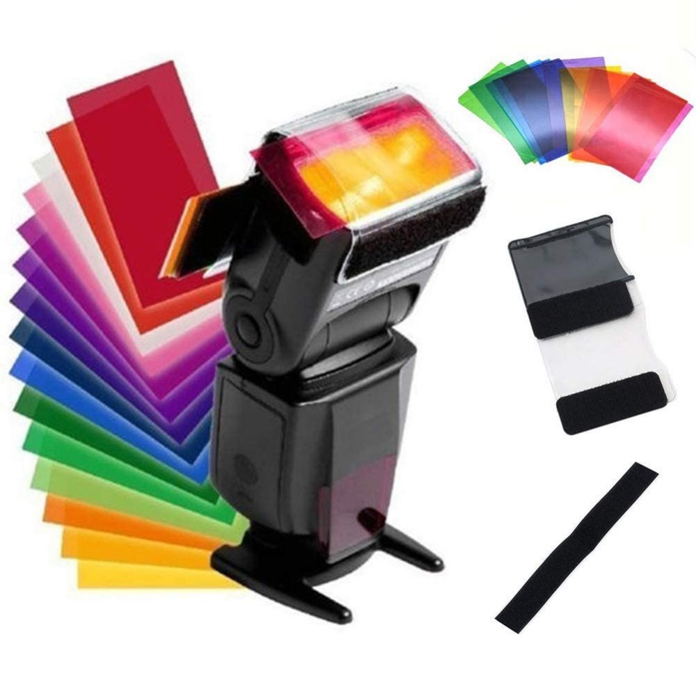12색 카메라 플래시 젤 조명 필터 키트, 스피드라이트 - Photography Lighting Gels 리뷰 및 가격