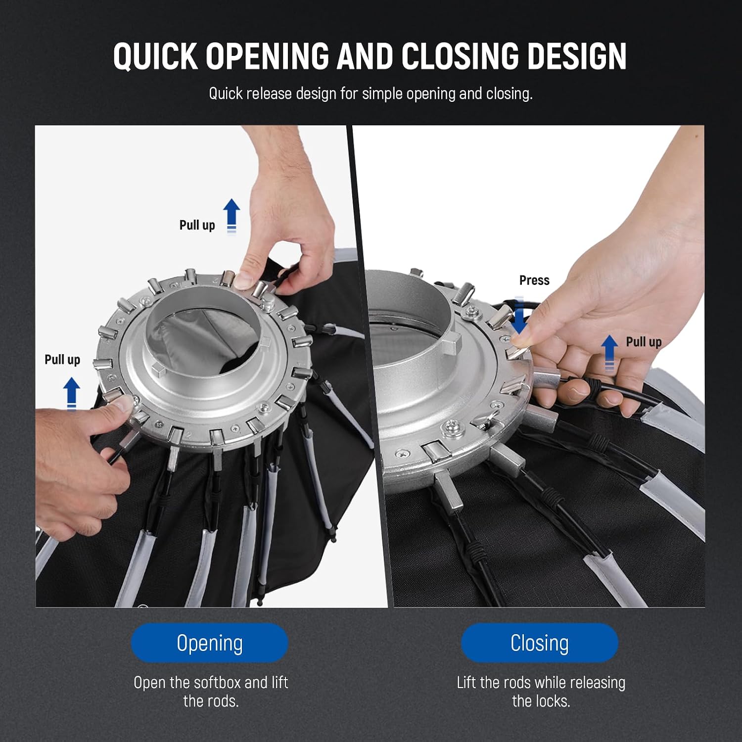 보웬스 마운트가 있는 파라볼릭 소프트박스, 스튜디오 사 - Photography Lighting Softbox 리뷰 및 가격