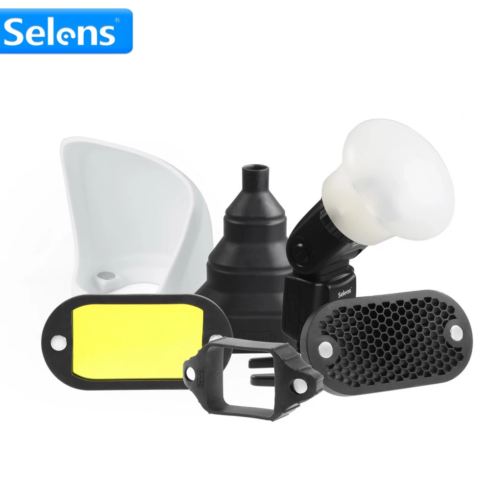 Selens 탑 플래시 마그네틱 액세서리 7 색 젤 필 - Snoot Flash Modifier 리뷰 및 가격