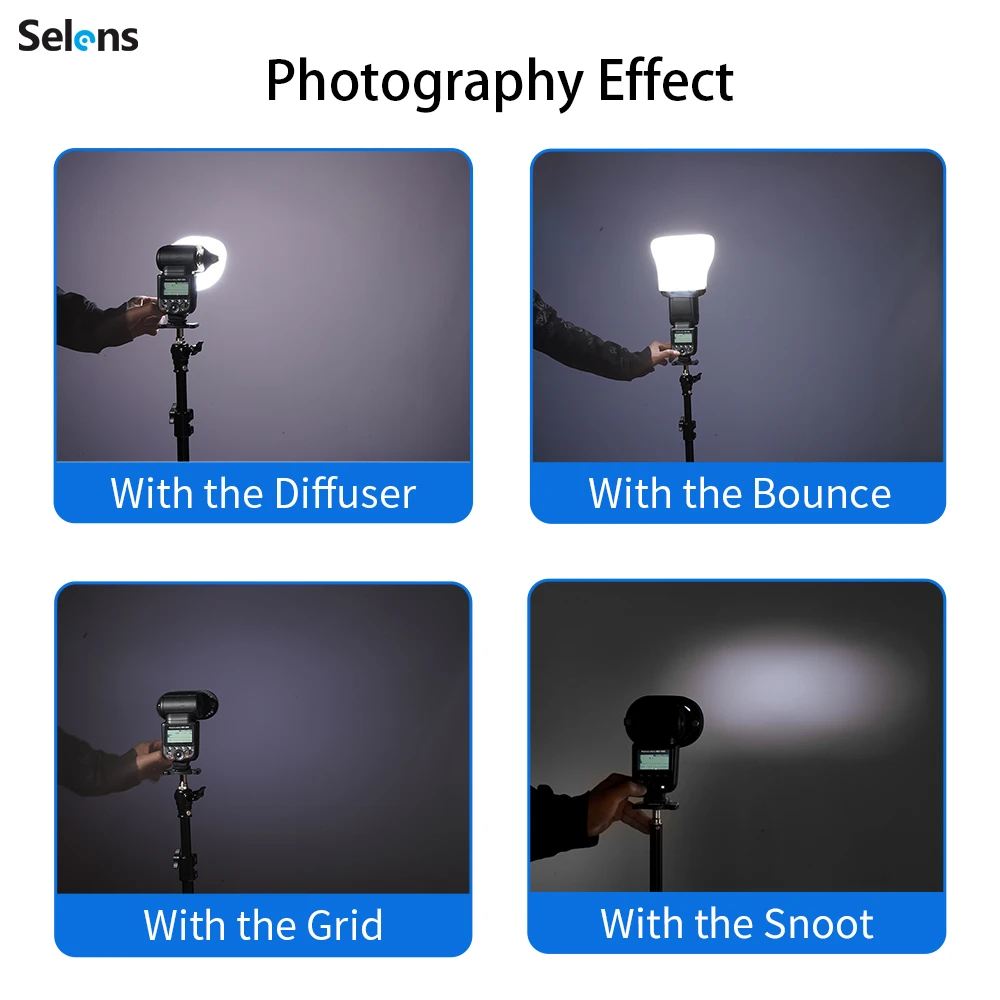 Selens 탑 플래시 마그네틱 액세서리 7 색 젤 필 - Snoot Flash Modifier 리뷰 및 가격